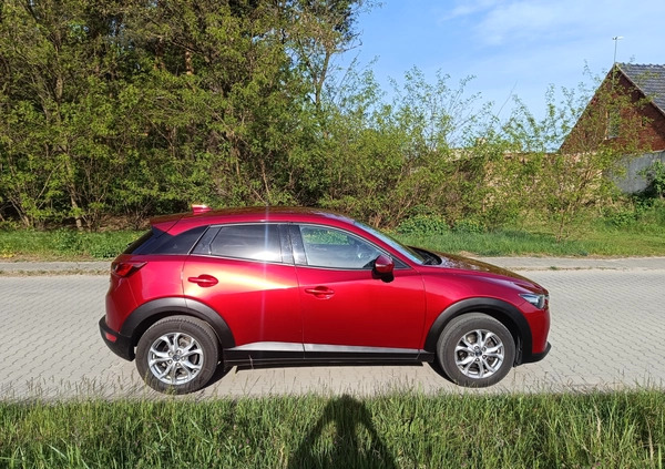 Mazda CX-3 cena 72500 przebieg: 66000, rok produkcji 2018 z Śrem małe 137